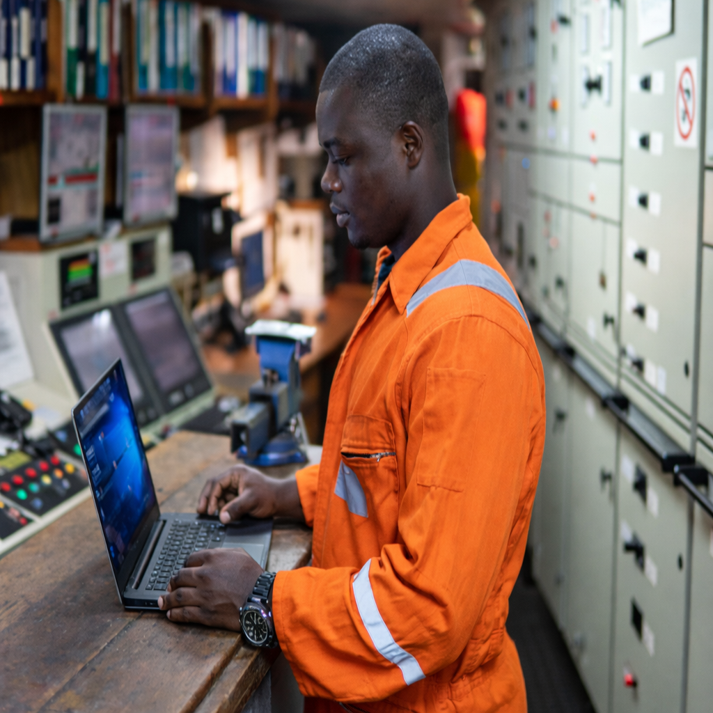 LR-Man at Control Room Workstation
